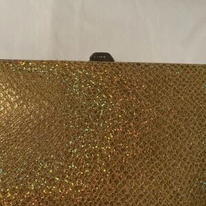 Lodis Gold Glitter full frame wallet. NWT